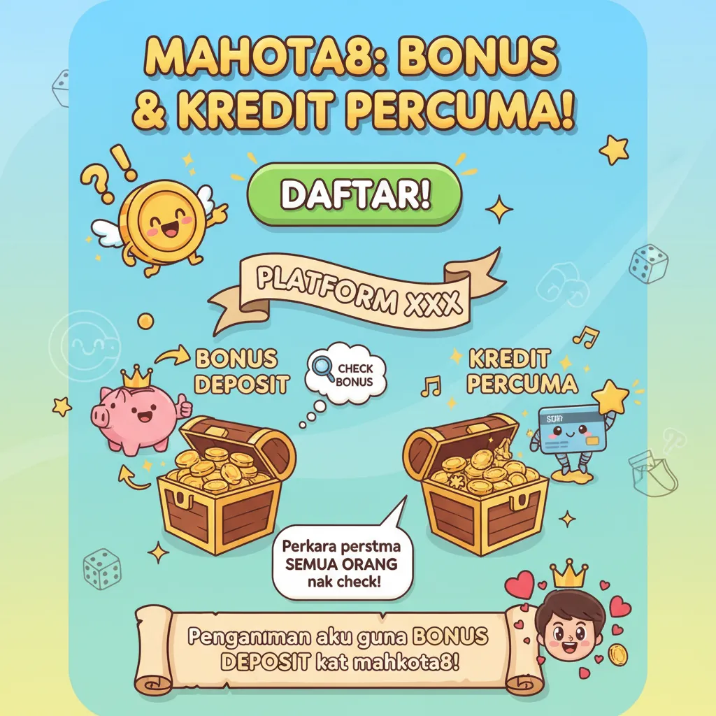 Mahkota8: Bonus Deposit dan Kredit Percuma