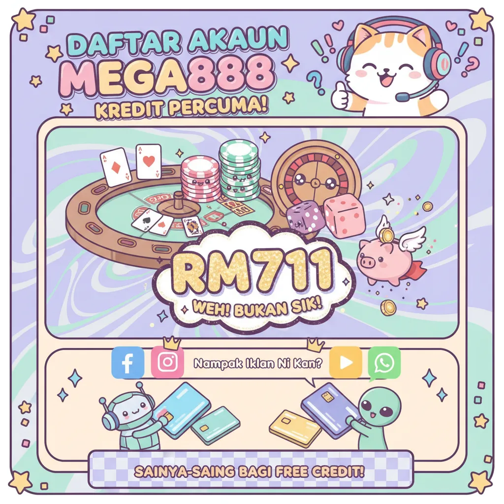 Daftar Akaun Mega888 RM711: Kredit Percuma