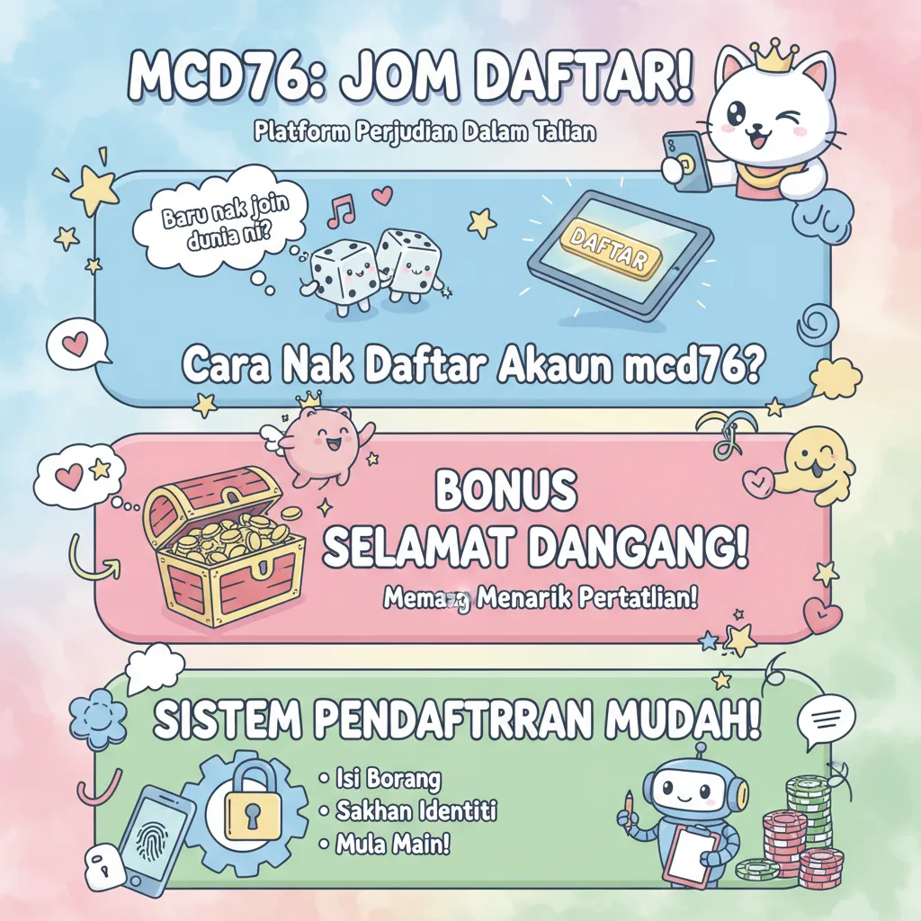 Daftar Akaun mcd76 & Bonus Selamat Datang